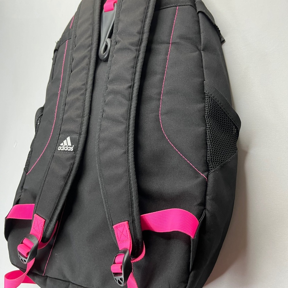 Adidas Backpack BTE00262G Black Pink Large School Gym Travel Laptop Bag Unisex - Picture 8 of 9